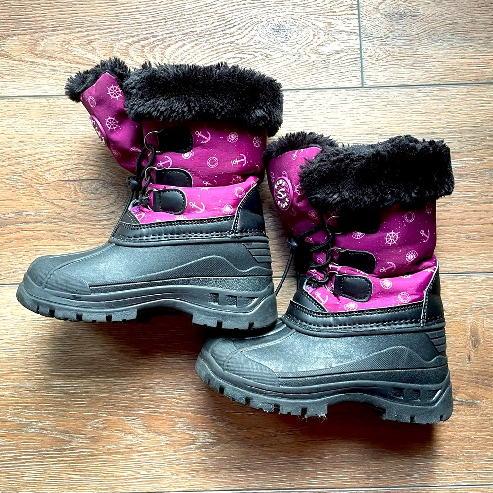 EBFEN Toddler 9.5 Winter Boots (Waterproof/Skid-Proof)